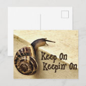 Houd op Keepin' op het Citaat van de Aanmoediging  Briefkaart (Voorkant / Achterkant)