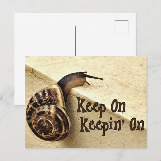 Houd op Keepin' op het Citaat van de Aanmoediging  Briefkaart (Voorkant / Achterkant)