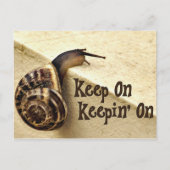 Houd op Keepin' op het Citaat van de Aanmoediging  Briefkaart (Voorkant)