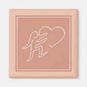 HOUD (PEACH) MAGNEET (Voorkant)