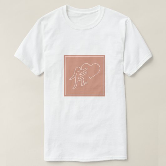 HOUD (PEACH) T-SHIRT (Design voorkant)