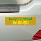 Houd Portland, BEERED! Bumpersticker (Op auto)