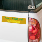 Houd Portland, BEERED! Bumpersticker (Op Truck)