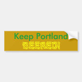Houd Portland, BEERED! Bumpersticker (Voorkant)
