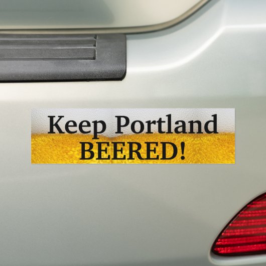 Houd Portland BEERED (II)! Bumpersticker (Op auto)