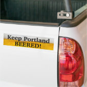Houd Portland BEERED (II)! Bumpersticker (Op Truck)