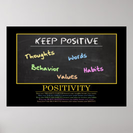 HOUD POSITIEF MOTIVATIE POSTER