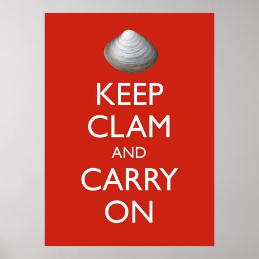 HOUD poster CLAM (Voorkant)