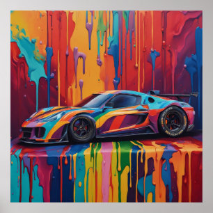 Houd Race Car of ontwerp uw eigen Poster