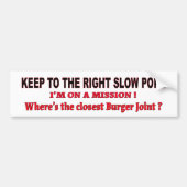 Houd rechts bumpersticker (Voorkant)