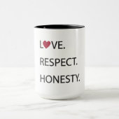 HOUD. RESPECT. HONESTEIT. Mok met hart (Midden)