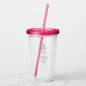 Houd rustig aan met grappig acryl tumblglas drinkbeker (Achterkant)