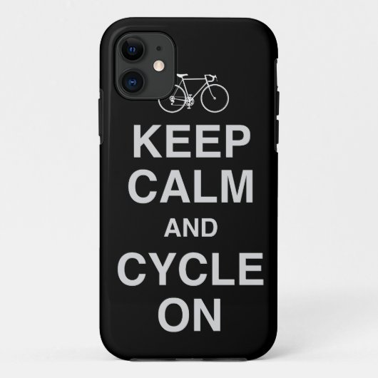 Houd rustig Bicycle iPhone 5 Hoesje (Achterkant)