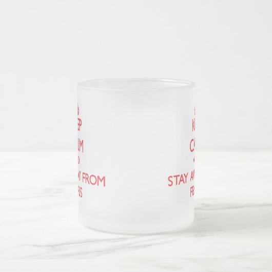 Houd rustig en blijf weg van Fenris Matglas Koffiemok (Center)