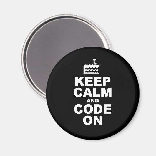 Houd rustig en code op magneet (Voorkant / Achterkant)