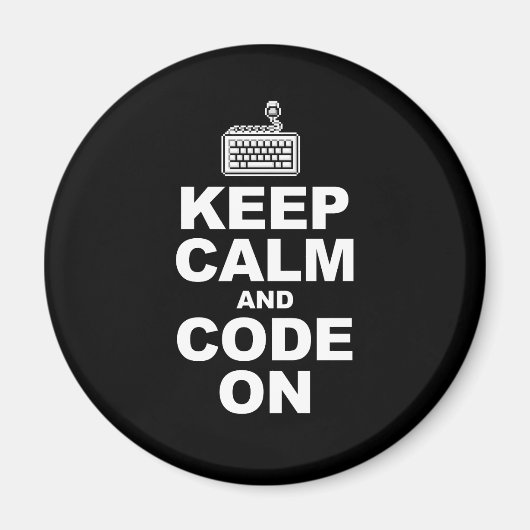 Houd rustig en code op magneet (Voorkant)