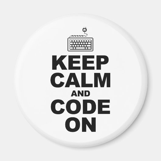 Houd rustig en code op magneet (Voorkant)