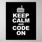 Houd rustig en code op poster (Voorkant)