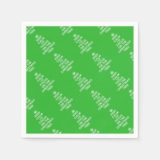 Houd rustig en concentreer je op de kerstboom. servetten (Voorkant)