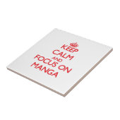 Houd rustig en concentreer je op Manga Tegeltje (Zijkant)