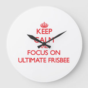 Houd rustig en concentreer je op Ultimate Frisbee Grote Klok