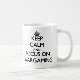 Houd rustig en concentreer je op Wargaming Koffiemok