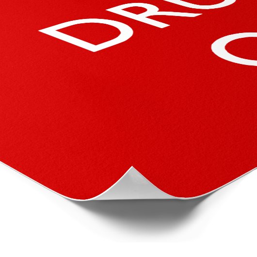 Houd rustig en draai aan poster (Hoek)