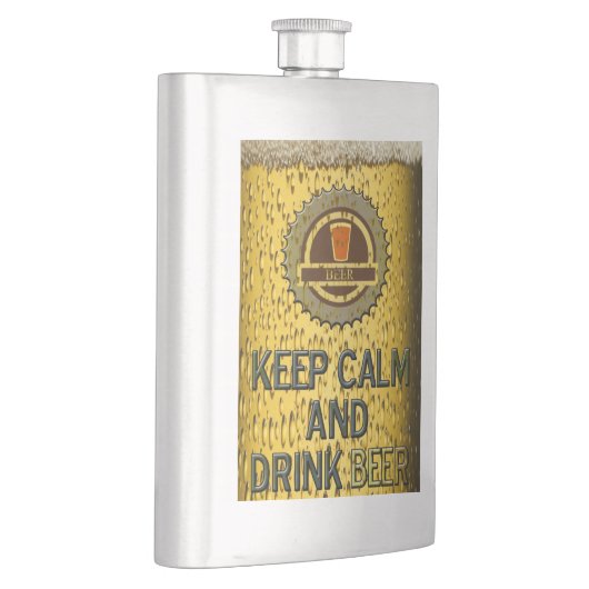 Houd rustig en drink bier flacon (Rechts)