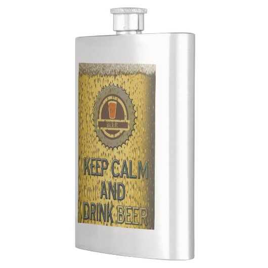 Houd rustig en drink bier flacon (Links)