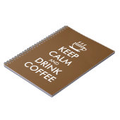 Houd rustig en drink het koffieboekje notitieboek (Linkerzijde)