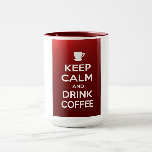 Houd rustig en drink koffie mok (Midden)