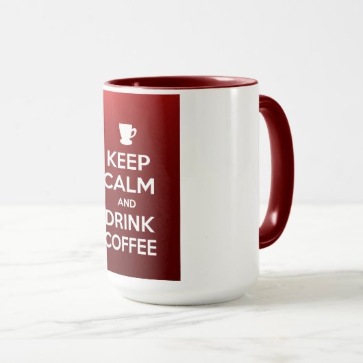 Houd rustig en drink koffie mok (Voorkant rechts)