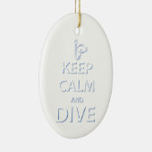 Houd rustig en duik keramisch ornament (Rechts)