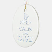 Houd rustig en duik keramisch ornament (Links)