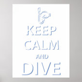 Houd rustig en duik poster (Voorkant)