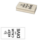 Houd rustig en duik rubberstempel (Gestempeld)