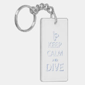 Houd rustig en duik sleutelhanger (Voorkant Links)