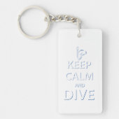 Houd rustig en duik sleutelhanger (Voorkant)
