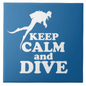 Houd rustig en duik tegeltje (Voorkant)