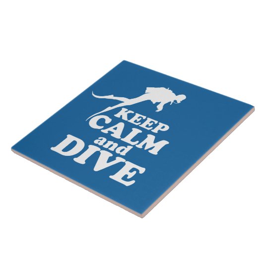 Houd rustig en duik tegeltje (Zijkant)