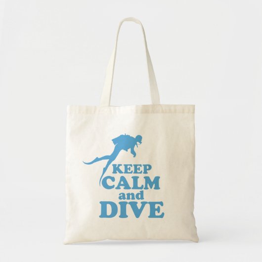 Houd rustig en duik tote bag (Voorkant)