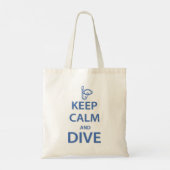 Houd rustig en duik tote bag (Achterkant)