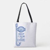 Houd rustig en duik tote bag (Achterkant)