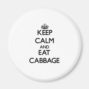 Houd rustig en eet Cabbage Magneet