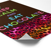 Houd rustig en eet chocolade poster (Hoek)