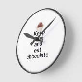 Houd rustig en eet chocolade ronde klok (Hoek)