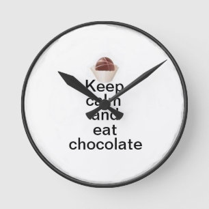 Houd rustig en eet chocolade ronde klok