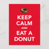 Houd rustig en eet een donut briefkaart op (Voorkant)