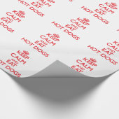 Houd rustig en eet Hot Dogs op Cadeaupapier (Hoek)