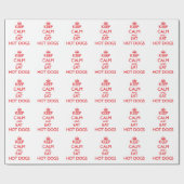 Houd rustig en eet Hot Dogs op Cadeaupapier (Vlak)